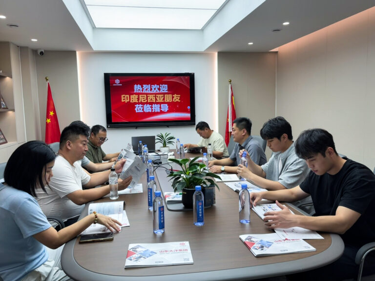 Empresarios indonesios visitan el Grupo Shandong Dayang Steel Pipe para mantener conversaciones y estrechar la cooperación económica y comercial entre China e Indonesia en el sector de los tubos de acero